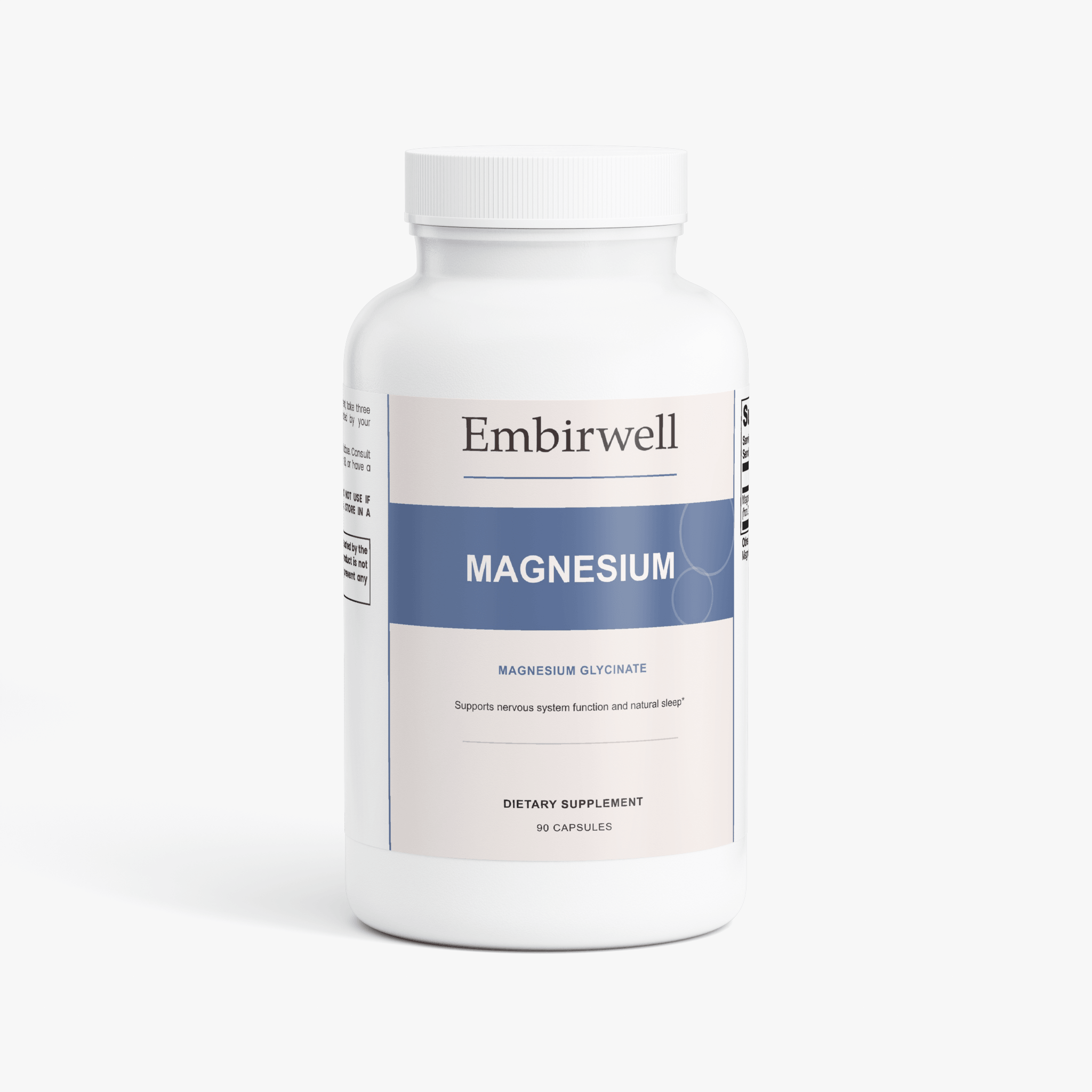 Embirwell Magnesium Glycinate bottle shown from the front